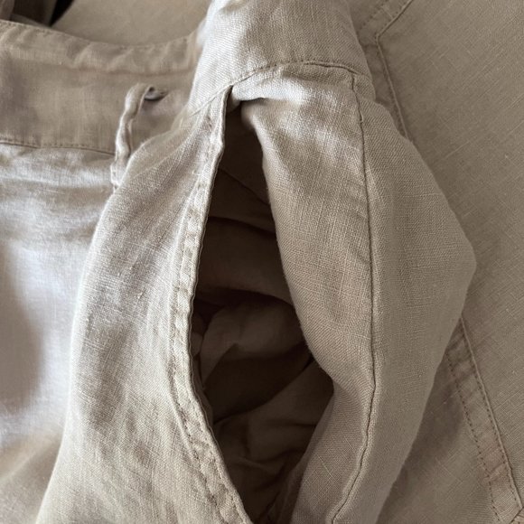NWOT: Nicole Miller: High waisted wide legged linen pants - Picture 6 of 8